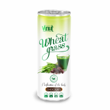 250ml Can Original Wheatgrass juice drink with Chocolate flavor
